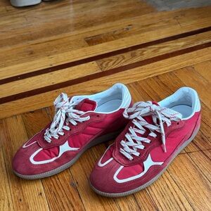 ALOHAS Red and White Women's Shoes